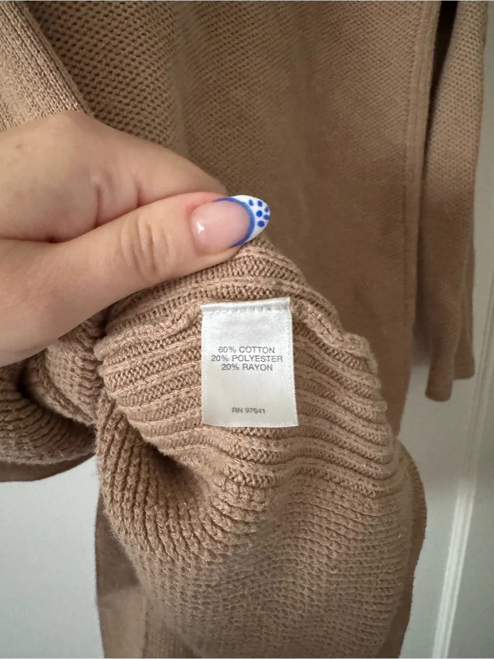 J Jill Classic Tan Button-Front Women's Cardigan Sweater